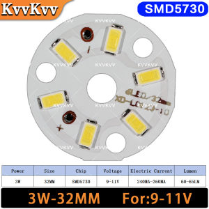 10Pcs 3W 32MM Round LED Light Board 40MM Bulb 5730 SMD 2835 Warm White Neutral Light Lamp Bead For DIY Tile Modified Bulb
