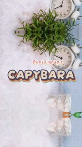 Pensil Graphite CAPYBARA Super Imut Lucu Ready 4 Warna / Pensil Grafit Infinite Capybara Alat Tulis Sekolah Anak Terlengkap Kualitas Terbaik Harga Termurah Bisa Grosir dan COD