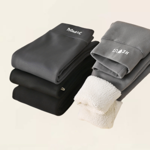 URITNY Brand Autumn Winter Thickened Fleece Lined Warm Long Pants Base Layer Trousers for Middle And Large Children