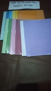 Sampul Buku Pelajaran Polos - Kwarto 160 GSM - Isi 10 pcs