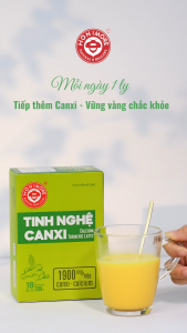 Tinh nghệ Canxi Honimore - Tinh nghệ 3 trong 1 giúp xương chắc khỏe da sáng mịn