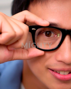 MIGHTY Kacamata PhotoChromic AntiRadiasi Pria Kotak - PALERMO BROWN