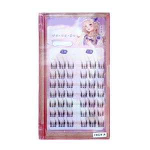 MONLEYTA | Miếng đệm lông mi tai mèo cho phụ nữ tự nối lại một lô tự nhiên giả mím mắt lông mi giả cho người mới bắt đầu