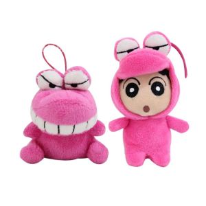 DINAH Stuffed Doll Crayon Shin-Chans Keychain Crocodile Bag Decoration Shin Chans Keyring For Girlfriend Kawaii Shinnosuke Pendant Bag Accessories