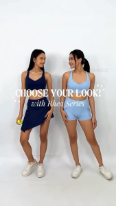 RHEA SERIES SPORT BRA + SHORT BOOTY SCRUNCH / CELANA ROK (dijual terpisah) / SETELAN GYM FITNESS WANITA