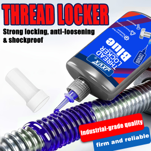 50g Threadlocker Anaerobic Glue Blue Medium Strength Automotive-grade LockerThread for Metal Fasteners Nuts Bolts to Against Losening Lock Tight Seal Fasteners  Curing Metal GlueRustproof.