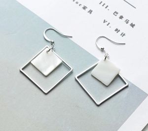 BÔNG TAI HÌNH HỌC PHỐI ĐÁ _ KHUYÊN TAI NỮ CỰC XINH _ BÔNG TAI PHONG CÁCH ĐƠN GIẢN DỄ THƯƠNG CHO NỮ