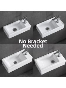 Wall-Mounted Ceramic Washbasin Small
