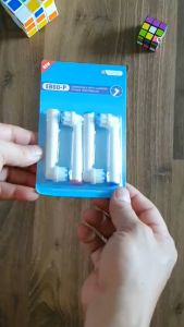 Set Bộ 4 Đầu Bàn Chải đánh răng điện thay thế Cho máy Oral B Braun EB60-P New Gum Care  sợi cước lông mềm cho răng lợi nhạy cảm Minh House