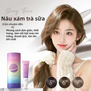 Eisansun | Kem Nhuộm Tóc Hyaluronic Acid Trendy Nâu Xám Hạt Dẻ Đen Trà Đậm