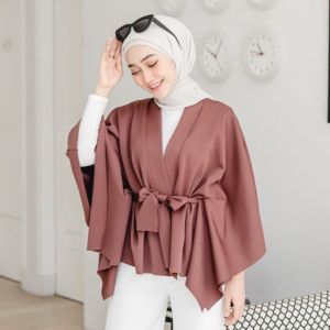 Vonny Kardigan Kimono Baju Atasan Wanita Outhers Polos Terbaru