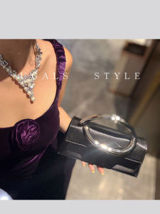 UGALS | Versatile Stylish Satin French Vintage Square Bag Hand-Carry & Crossbody