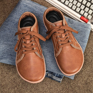 Big Feet Big round Toe Wide Feet Mens Shoes Loose Version Fat Feet Botton Width Feet Fat Instep Height Autumn High Instep Plus Size