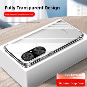 RISEOUS | Anti-Shock Transparent Full-Cover Lens Protection Case for Huawei Enjoy 50