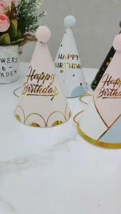 MŨ SINH NHẬT NÓN HAPPY BIRTHDAY CHO BÉ PHỤ KIỆN SINH NHẬT