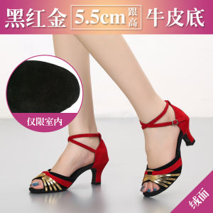 Womens Latin Dance Shoes Womens Dancing Shoes Ladies Dancing Shoes Mid Heel Soft Bottom New Square Dance Shoes Spring and Summer