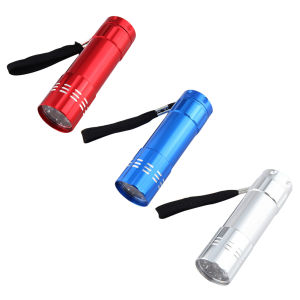 395nm Ultraviolet 9 LED Flashlight Portable Money Detection UV Light Torch