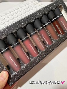 Romantic Velvet Lip Mud Set Matte Finish Long-lasting Student Affordable Non-stick Cup Frame Column Lipstick Gloss