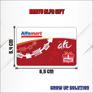 Cetak Kartu Alfa Gift / Kartu Alfa Gift  – Bahan PVC ATM Desain Mirip Asli Tahan Air