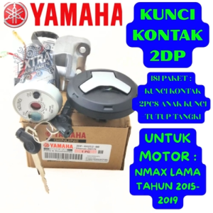 KUNCI KONTAK SET KODE-2DP YAMAHA NMAX OLD 155 TAHUN 2015-2019 KUALITAS ASLI 100% ORIGINAL YAMAHA .