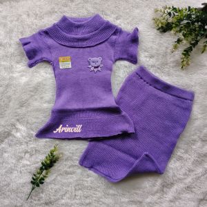 setelan rajut anak perempuanmotif terbaru baju dan rok rajut anak perempuan usia 2-4 th set rajut