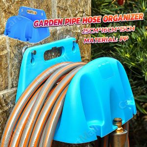 Wall Mount Garden Pipe Hose Organizer Tool Water Sprayer Hose Connector Storage Rack