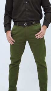 Otsky Celana Chino Panjang Stretch Slimfit x Att Selvedge Pria Twill