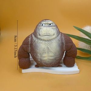 Stretchy Glue-Sand Filled Rubber Gorilla Soft Monkey Stress Relief Toy Animal High-Elastic Stretchable Action Figure Toy  ﻿