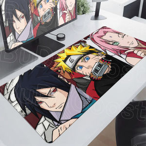 Bandai | Japan Anime Mouse Pad Laptop Uzumaki & Sasuke Gaming Keyboard Deskmat Stitch Edge XL Naruto Anti-slip Pc Gamer Cabinet Mausepads