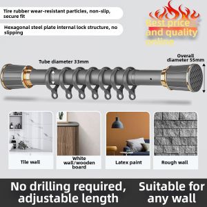 Extendable Stainless Steel Rod No Drilling Required