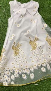 8195 ชุดเดรส 2024 Dress Set, กระโปรง ฟรุ้งฟริ้ง แต่งระบายชั้น ลูกไม้ น่ารัก เด็กผู้หญิง