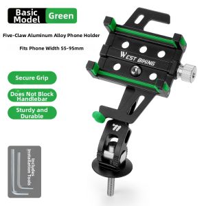 West Biking | Shockproof Road and Mountain Bike Phone Mount Aluminum