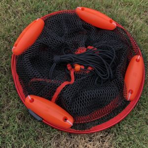 Portable Stainless Steel Fishing Buoy Water Surface Fish Guard Shore Fishing Float Ball Floating Force Lure Fish Bag