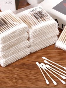 Bông Cotton Hai Đầu Dùng Một Lần Vệ Sinh Tai Bông Cotton Dùng Để Trang Điểm Và Trang Điểm Cho Trẻ Em Bông Cotton Dùng Một Lần