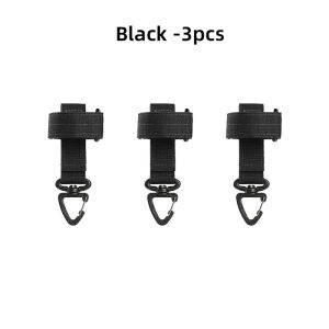 1/3/5pcs Outdoor Keychain Tactical Gear Clip Keeper Pouch Belt Keychain Webbing Gloves Rope Holder Military Molle Hook