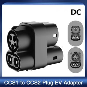 Kolanky CCS1 to CCS2 EV DC 1000V 250A CCS1 Plug Charging Connectors CCS2 EV Charger Connector Adapter Car Accessories