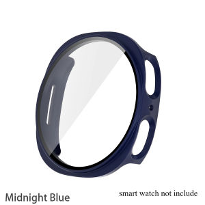 Tempered Glass+Case for Samsung Galaxy Watch 9/8 44mm 40mm PC Bumper Cover Screen Protector for Galaxy Watch 8/9 Protective Case