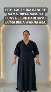 Goddess Bali Clara Long Dress Jumbo | Dress Panjang Wanita Big Size fit to LD 130cm muat sampai BB 115KG+ | Gaun Wanita Jumbo Bumil dan Busui Friendly