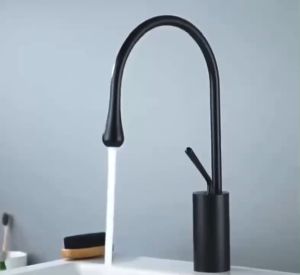Vòi Lavabo Thiên Nga Đồng Đúc Nguyên Khối Nặng Nóng Lạnh Cao Cấp 30cm Tân Cổ Điển Hình thiên nga Chân cao- Hàng Nhập Khẩu Bảo Hành 10 Năm