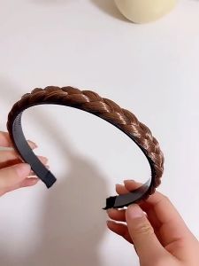 Bando Kepang Rambut Sintetis LEbar 15 Cm PREMIUM / Bando Model Rambut Kekinian / Bando Rambut AH09