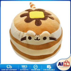 Creative Funny Hamburg Cat Plush Throw Pillow with Blanket Stuffed Food Kawaii Animal Cushion Doll Cute Soft Kids Toys Girls