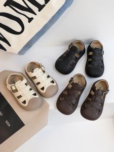 Dép Da Thật Cho Trẻ Em Dép Đi Biển Hở Mũi Mùa Hè Phong Cách Mới Cho Bé Trai Và Bé Gái Dép Đế Mềm Dép Đi Biển Thời Trang