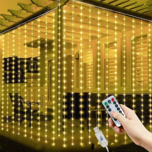 Garland Wedding Fairy Light LED Christmas Light USB Plug Curtain String Lamp Holiday Decor Party Birthday Wall Decoration