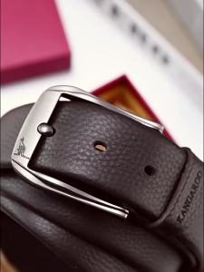 Kangaroo | Genuine First Layer Leather Mens Belt Needle Buckle New