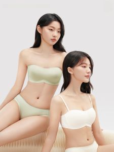 No-Slip Strapless Bra Invisible Wrap Chest Womens Underwear Run Jump Proof Tree Brand Seamless Sports Bra Youth Female Suitable