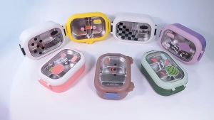 🔥FAST SHIPPING🔥 1000ml Leakproof Stainless Steel 2-Compartment Bento Lunch Box with Cartoon Fruit Design Container