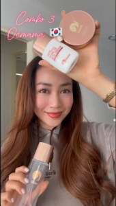 Combo 3 sản phẩm nước dưỡng-kem chống nắng-phấn nước 𝑶𝒄𝒎𝒂𝒎𝒂 hỗ trợ da chắc khỏe bên trong tươi tắn bên ngoài