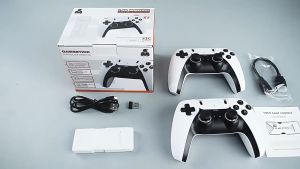 Máy Chơi Game Stick 4k HDMI 64GB 20.000 Trò Máy Chơi Game Cầm Tay Không Dây Tay Cầm Đôi Trò Chơi TV PS1/GBA/GBC-BH