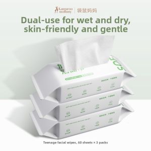 Kangaroo Mommy | Extra Thick Disposible Facial Cleansing Wipes 60pcs