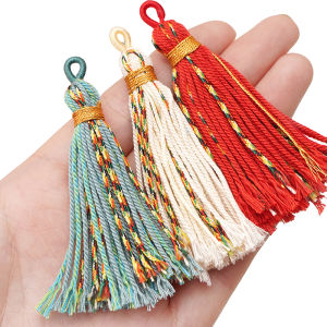 Hand Rubbed Cotton Thread Tibetan Tassel For Handmade Bracelet Necklace Earring Keychain DIY Craft Jewelry Making Accessories